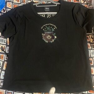 Hocus pocus ribbed crop top